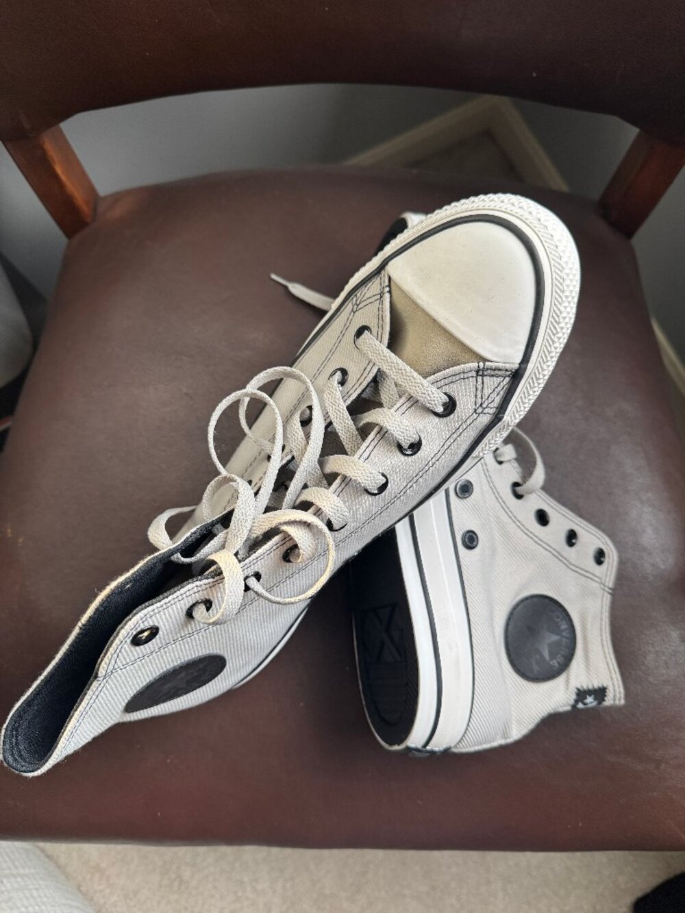 Converse Chuck Taylor All Star High Top Gray Black Men’s 11.5 Sneakers NWOT - Picture 2 of 11